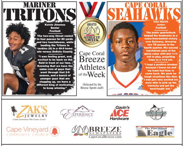 Athletes of the Week: 9/8/23